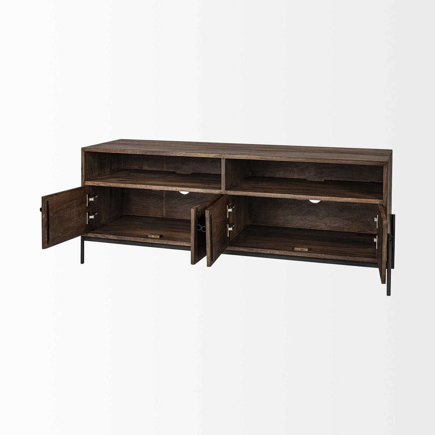 Olsi Solid Wood Media Console