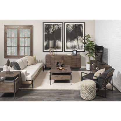 Olsi Solid Wood Media Console