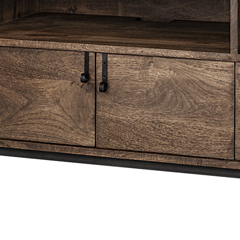 Olsi Solid Wood Media Console