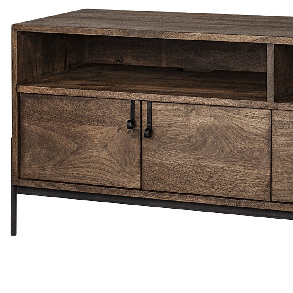 Olsi Solid Wood Media Console