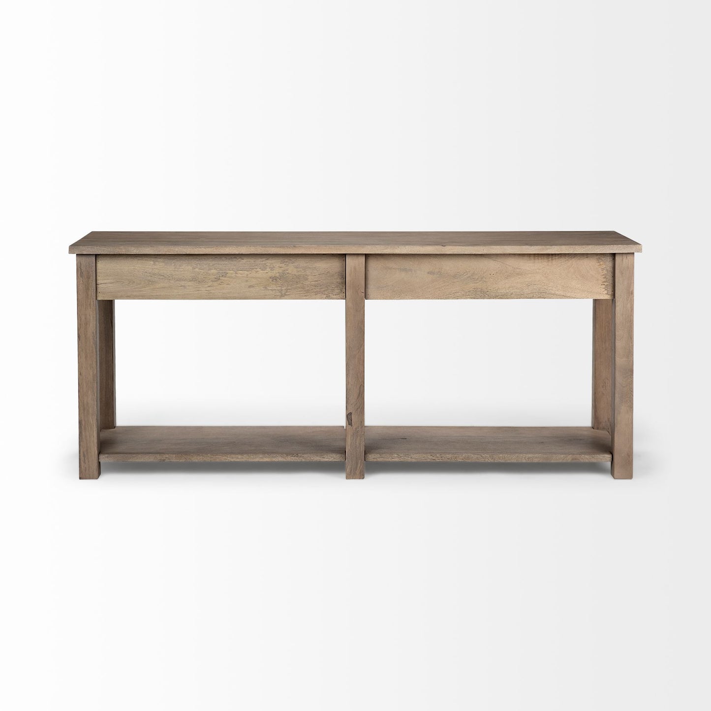 Brown Solid Wood Console Table