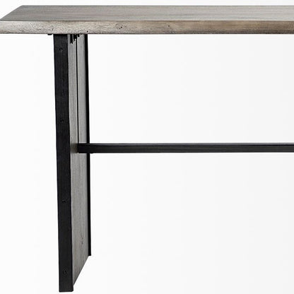 Brown Solid Wood Console Table
