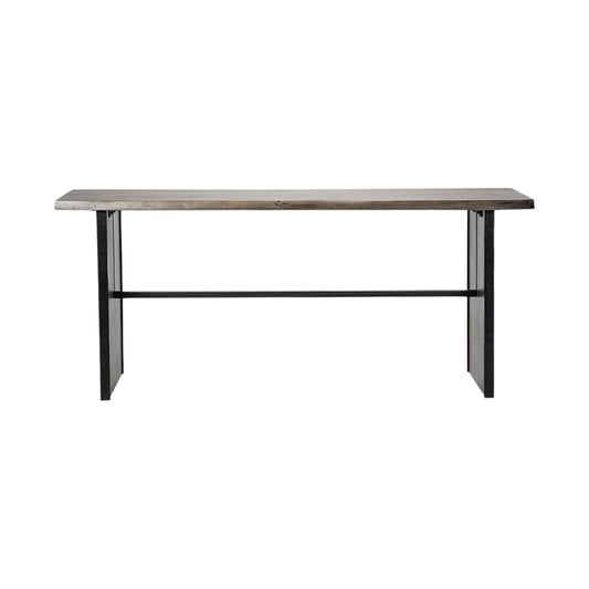 Brown Solid Wood Console Table