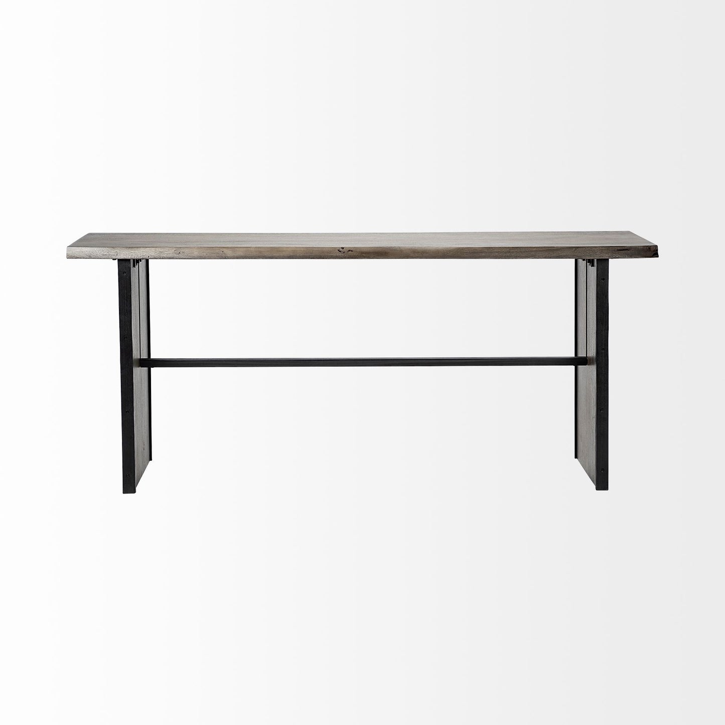Brown Solid Wood Console Table