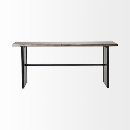 Brown Solid Wood Console Table