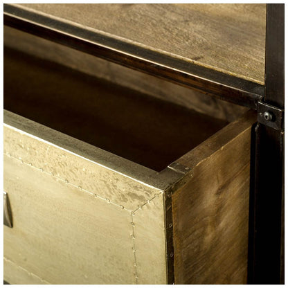Brown Solid Wood Console Table