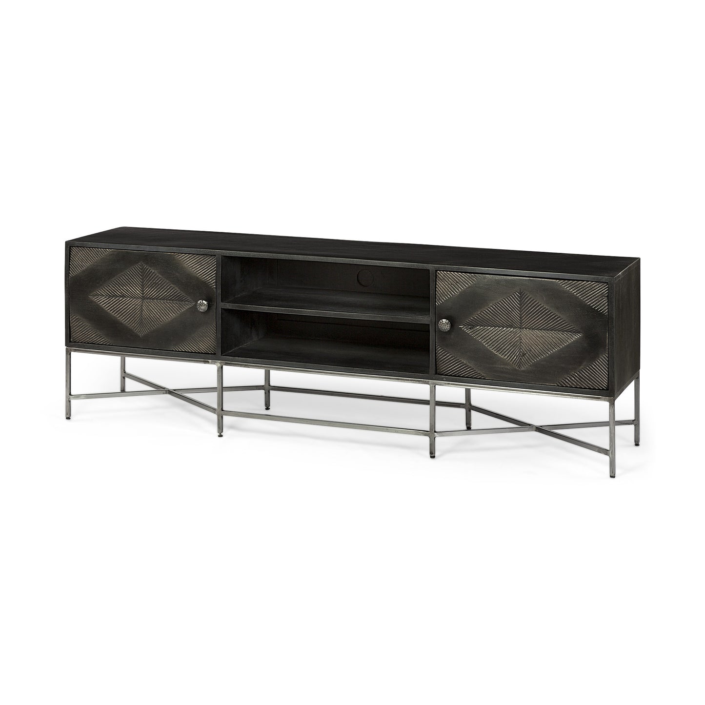 Redwyck Solid Wood Media Console