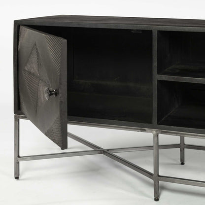 Redwyck Solid Wood Media Console