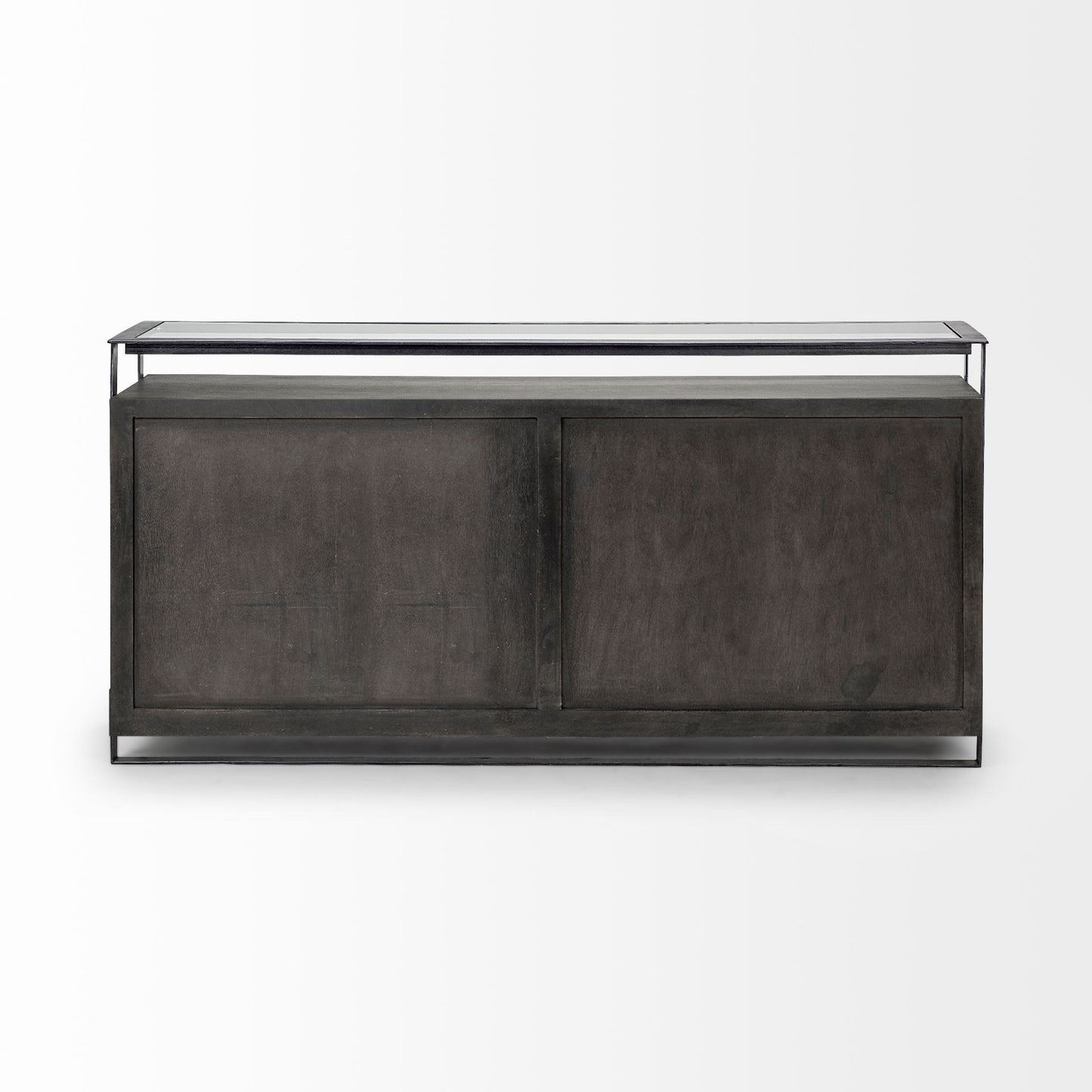Black & Gray Solid Wood Sideboard