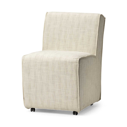 Cream Fabric Dining Chair - Set of 2