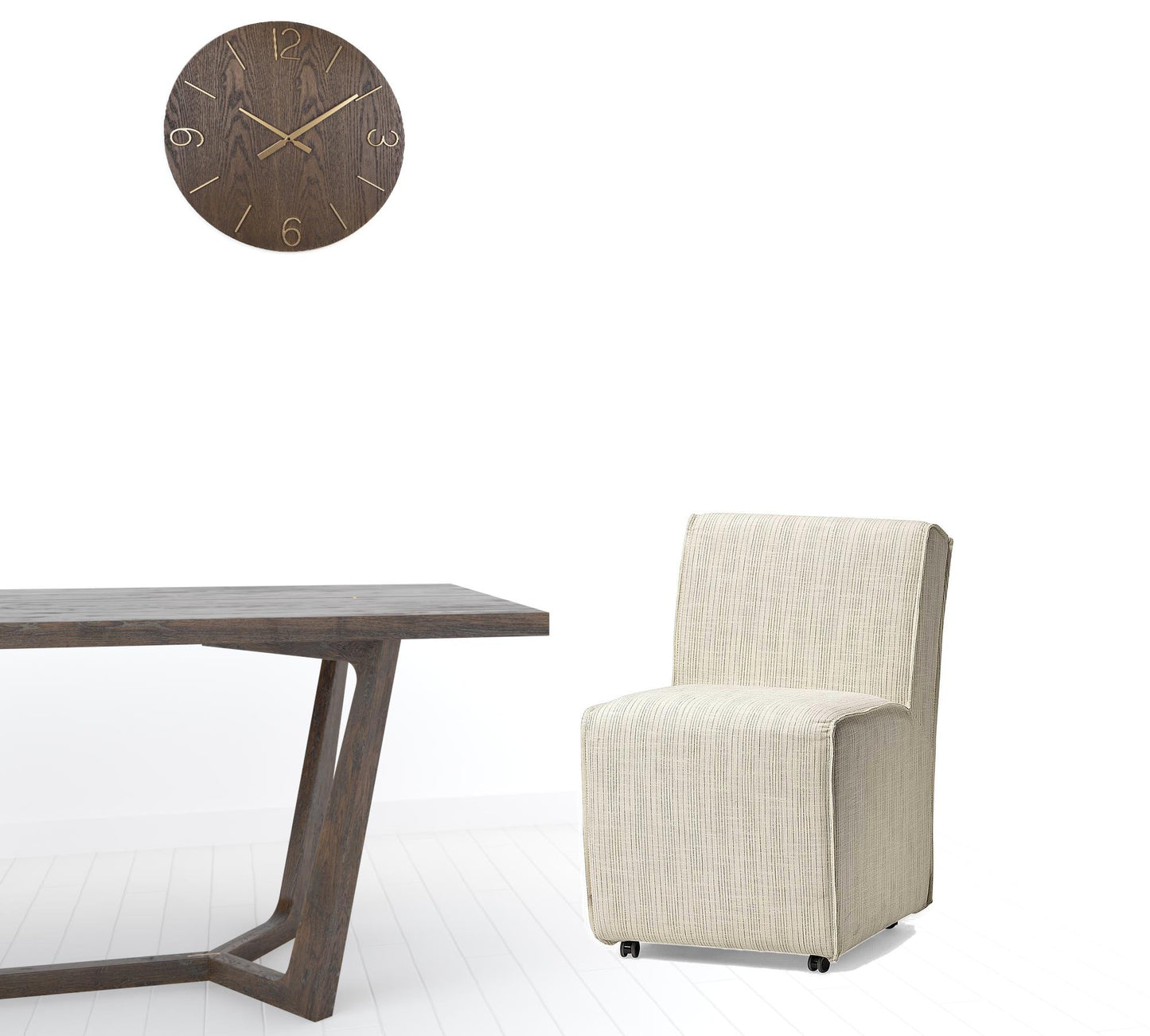 Cream Fabric Dining Chair - Set of 2