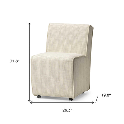 Cream Fabric Dining Chair - Set of 2