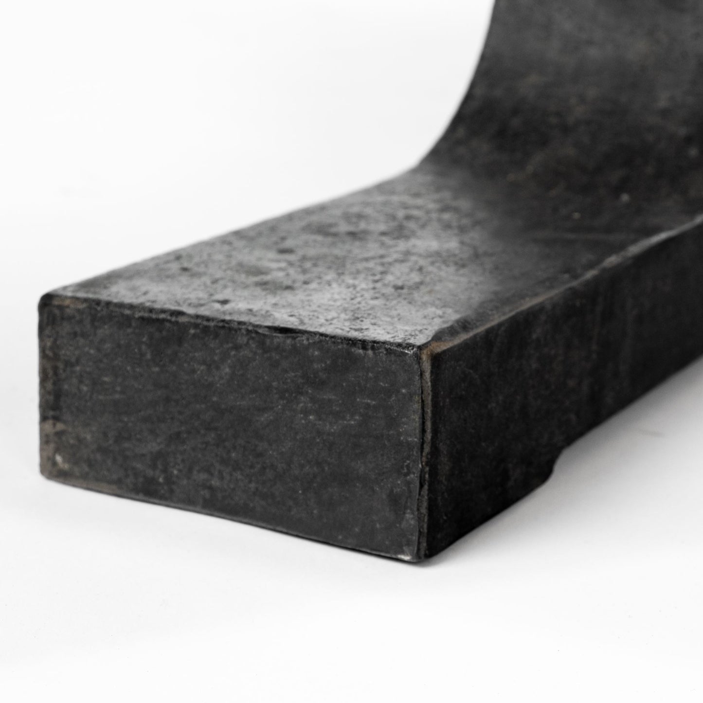 Natural And Black Solid Wood And Metal Trestle Base Dining Table