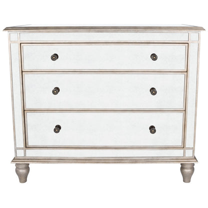 Walnut Marble Wood 3-Drawer Dresser