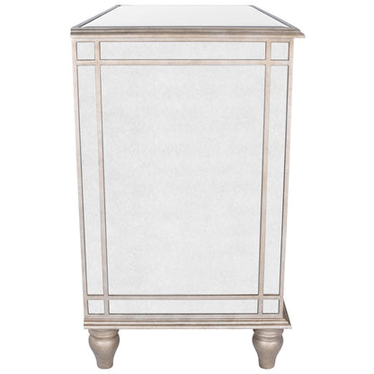 Walnut Marble Wood 3-Drawer Dresser