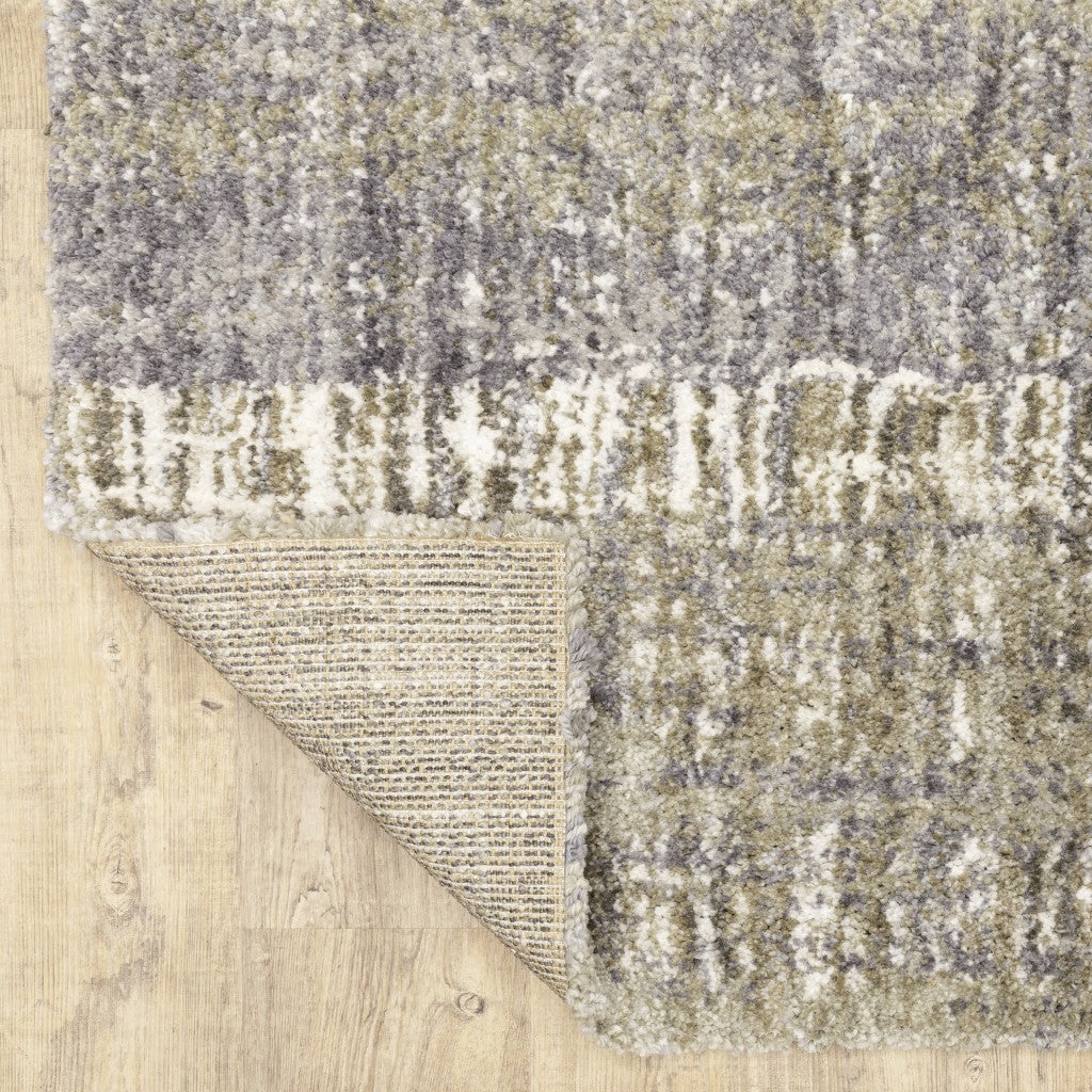 8 x 10 Grey & Ivory Lines Rug