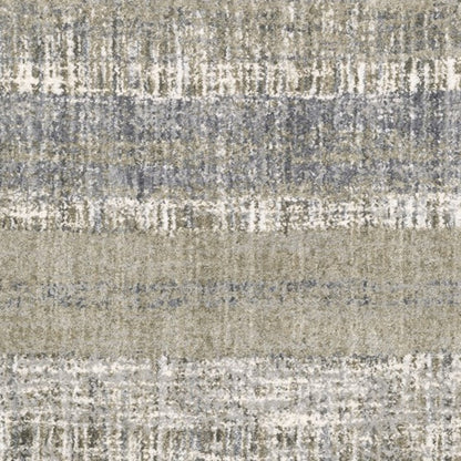 8 x 10 Grey & Ivory Lines Rug