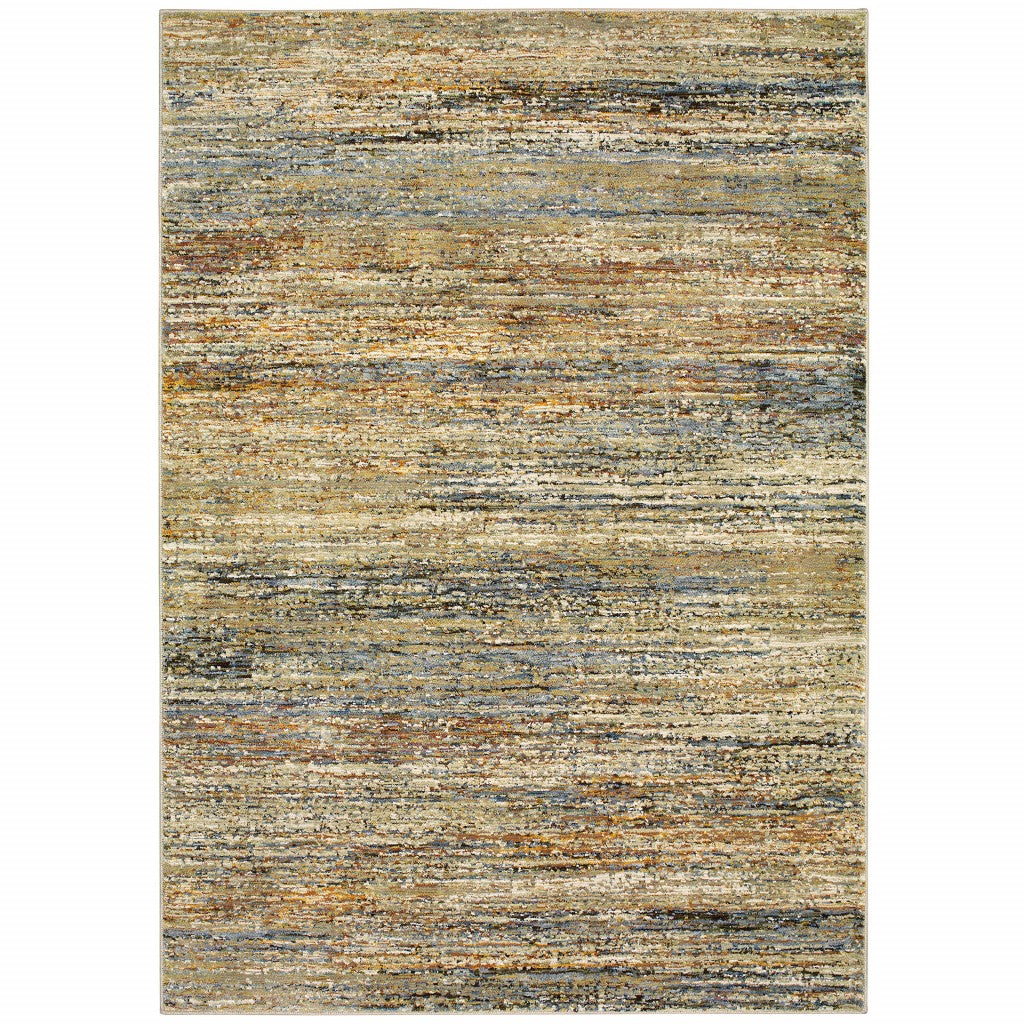 8 x 10 Gold & Green Rug