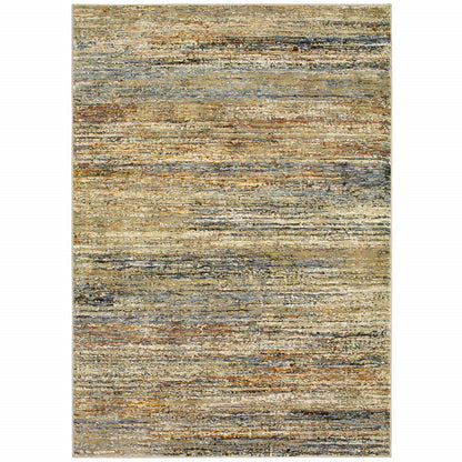 8 x 10 Gold & Green Rug