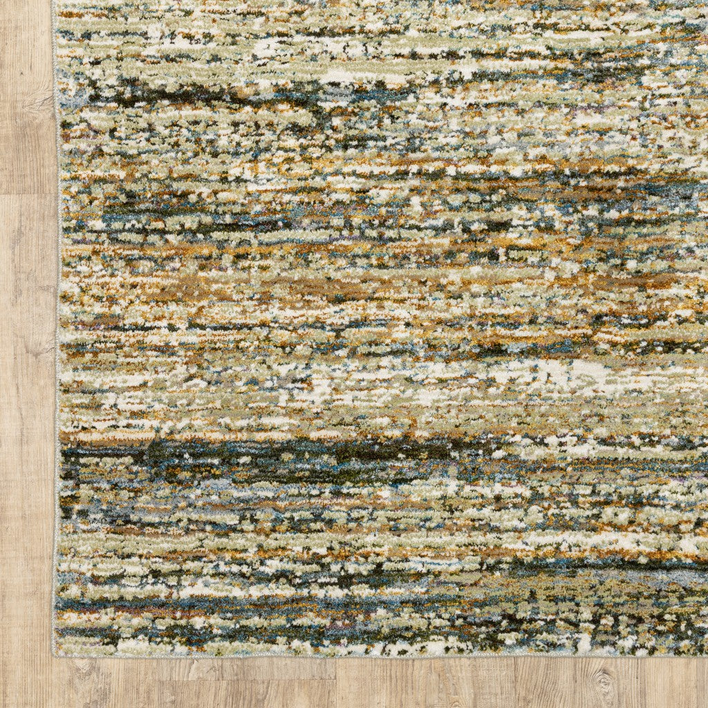 8 x 10 Gold & Green Rug