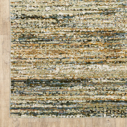 8 x 10 Gold & Green Rug