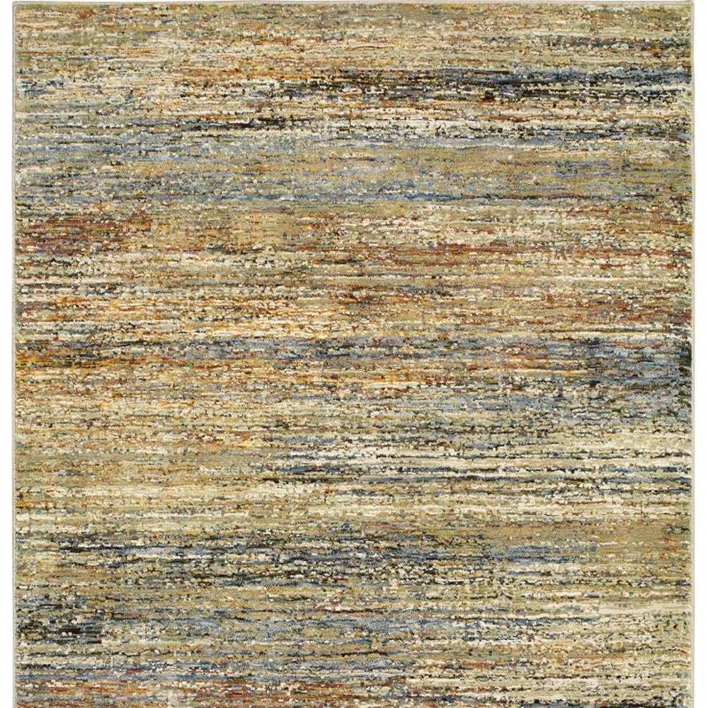8 x 10 Gold & Green Rug