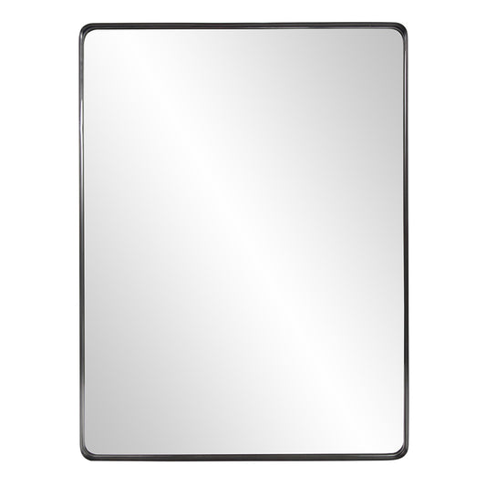Black Metal Framed Accent Mirror