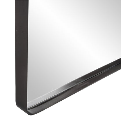 Black Metal Framed Accent Mirror