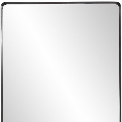 Black Metal Framed Accent Mirror