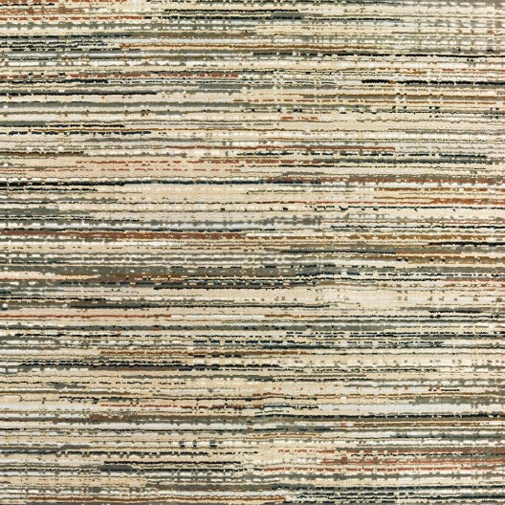 9 x 12 Ivory Sage Abtract Lines Indoor Rug