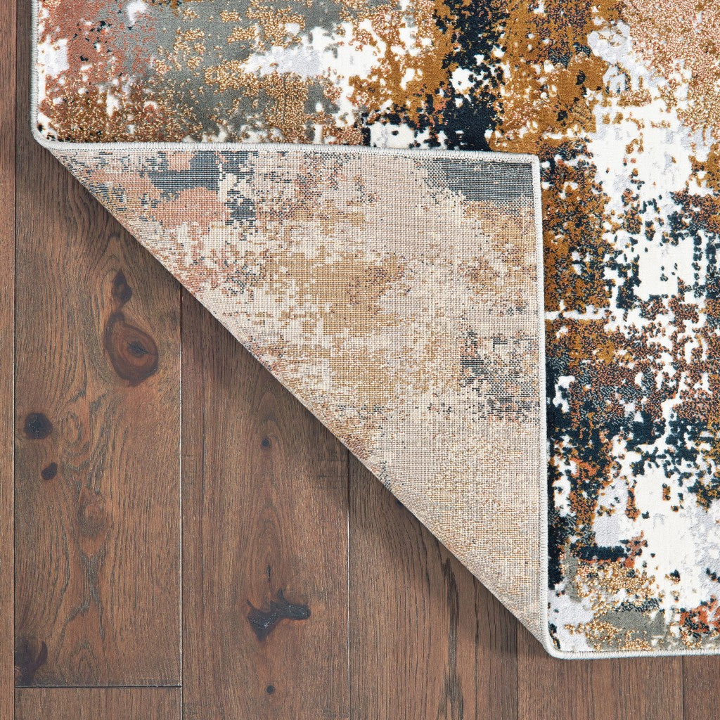 9 x 12 Ivory Gray Sectors Indoor Rug