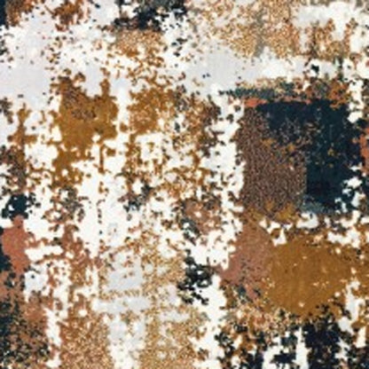 9 x 12 Ivory Gray Sectors Indoor Rug