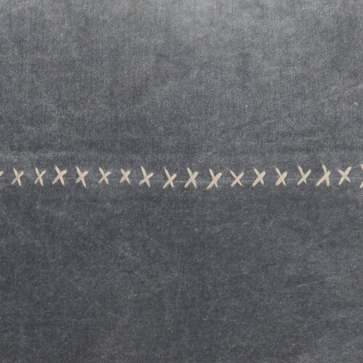 Steel Blue Pillow w/ Tassels Edges