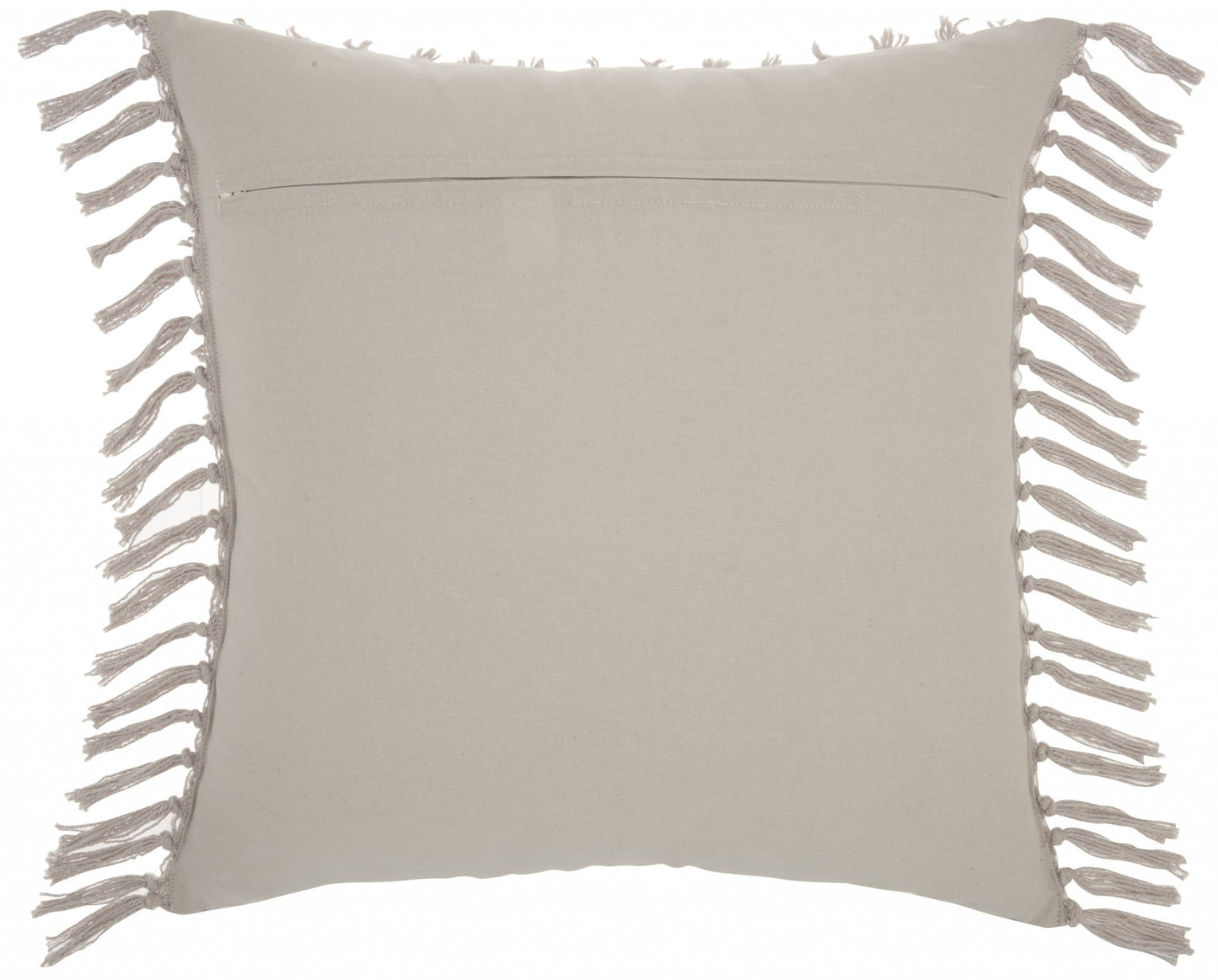 Tassel Detailed Gray Pillow