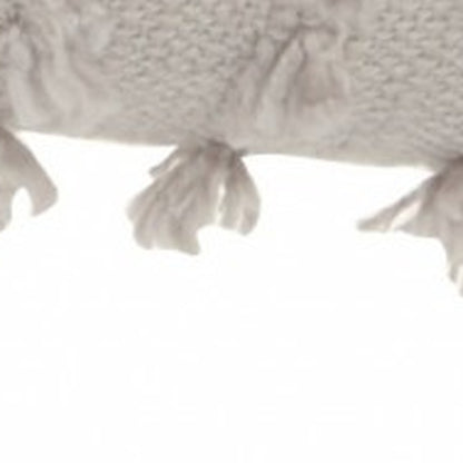 Tassel Detailed Gray Pillow