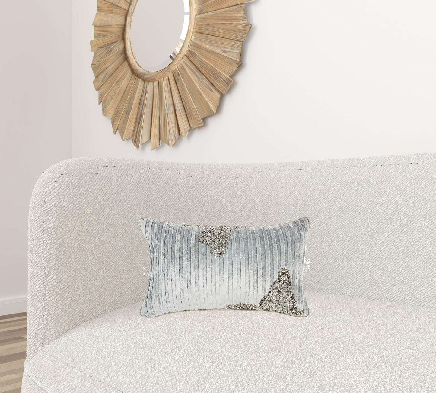 Periwinkle Cotton Pillow