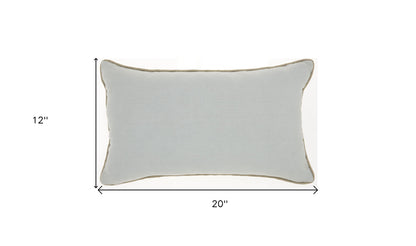 Periwinkle Cotton Pillow