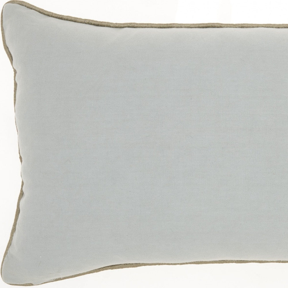 Periwinkle Cotton Pillow