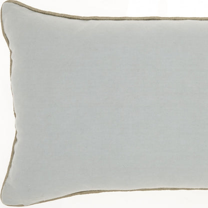 Periwinkle Cotton Pillow