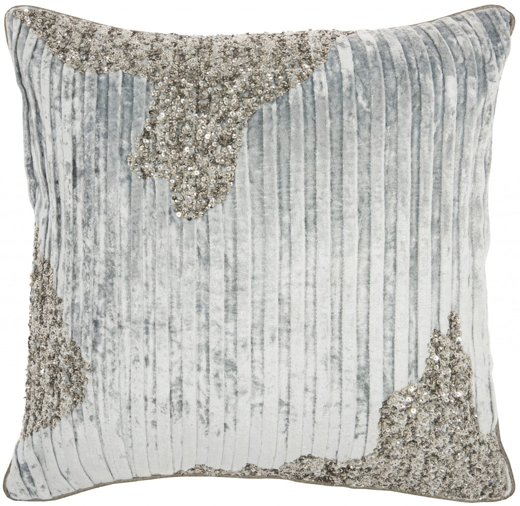 Periwinkle Cotton Pillow