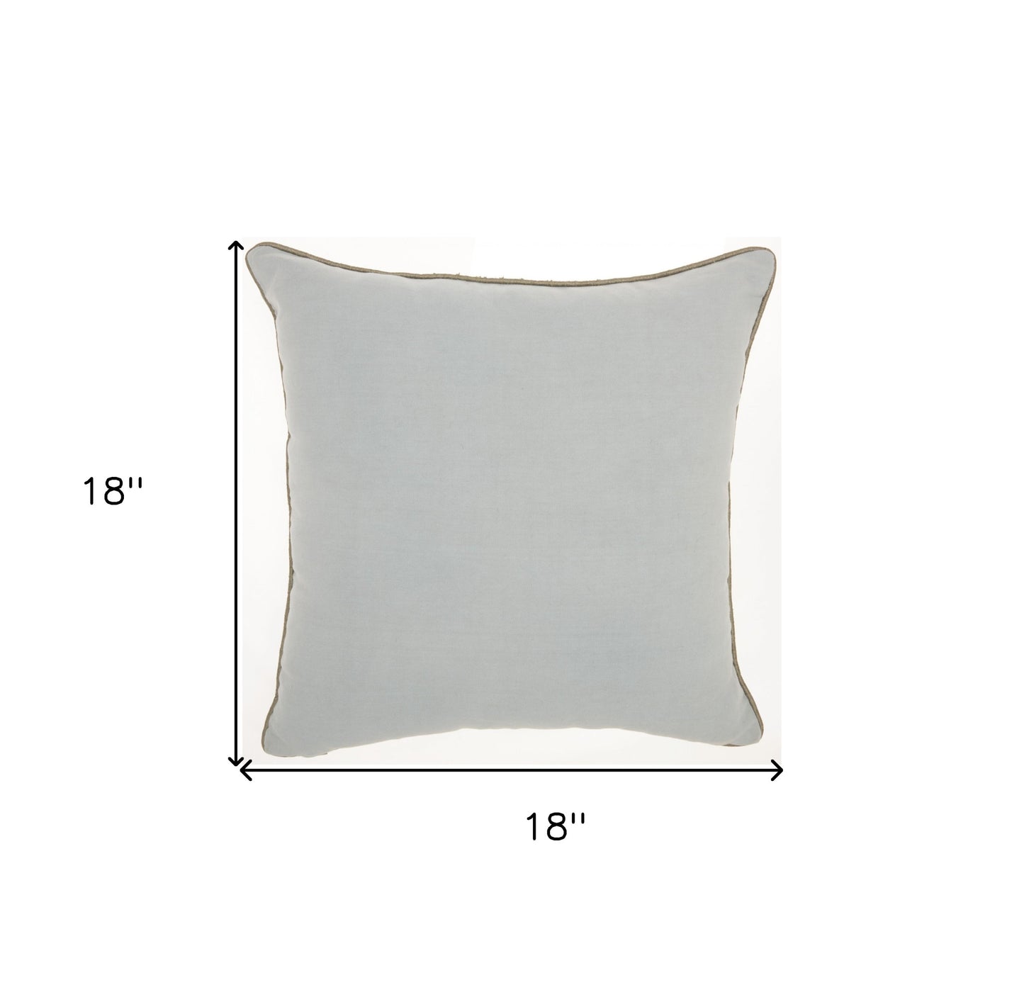 Periwinkle Cotton Pillow
