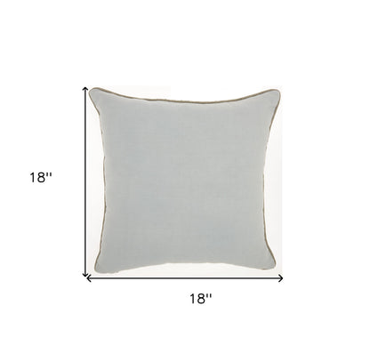 Periwinkle Cotton Pillow