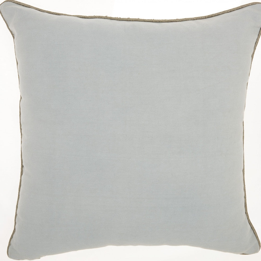 Periwinkle Cotton Pillow