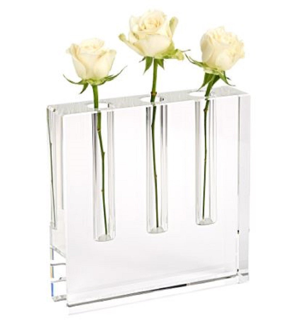 Clear Crystal Clear Square Table Vase