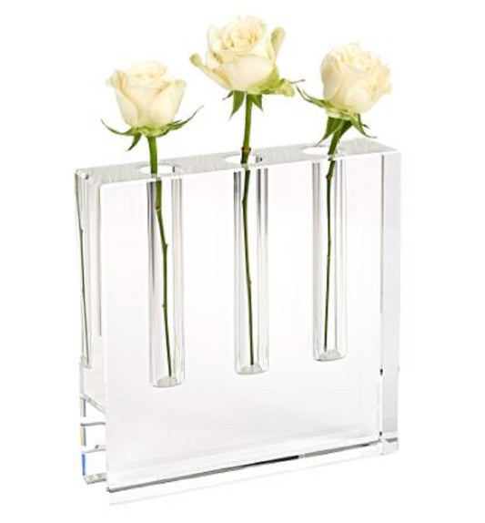 Clear Crystal Clear Square Table Vase