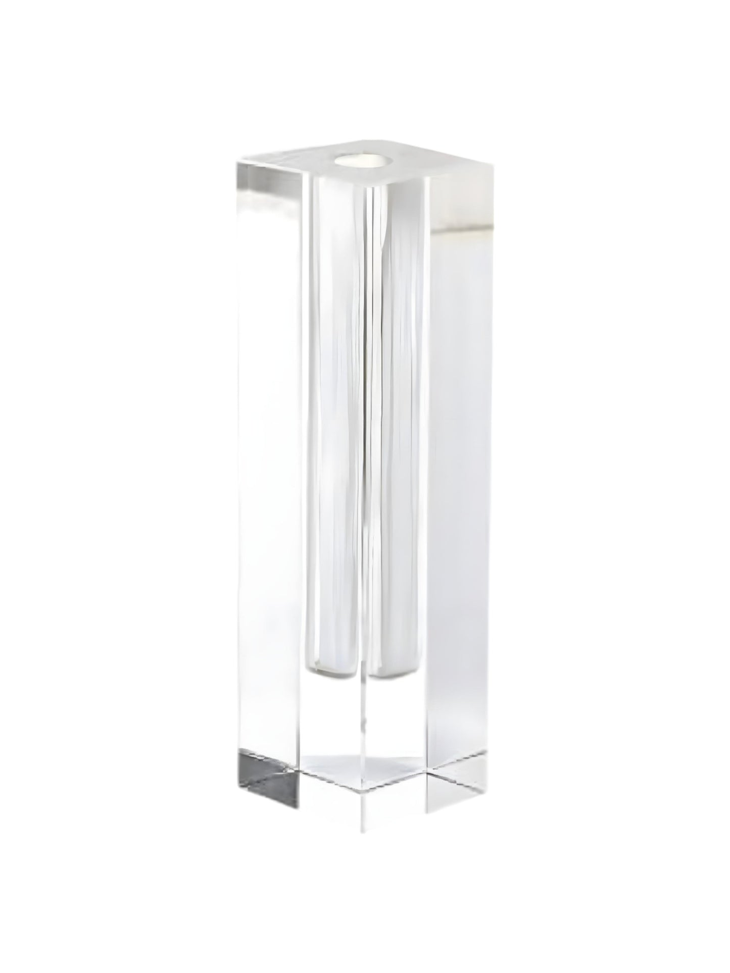 Clear Cylinder Crystal Glass Table Vase