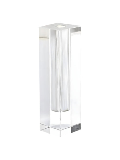 Clear Cylinder Crystal Glass Table Vase