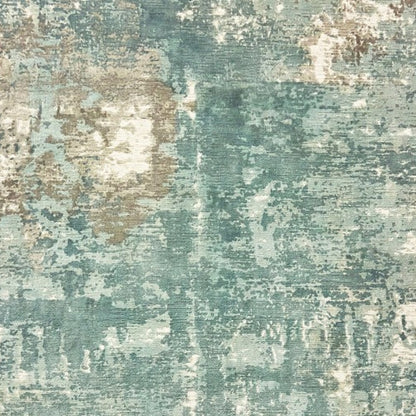 8 X 10 Blue & Gray Pattern Indoor Rug