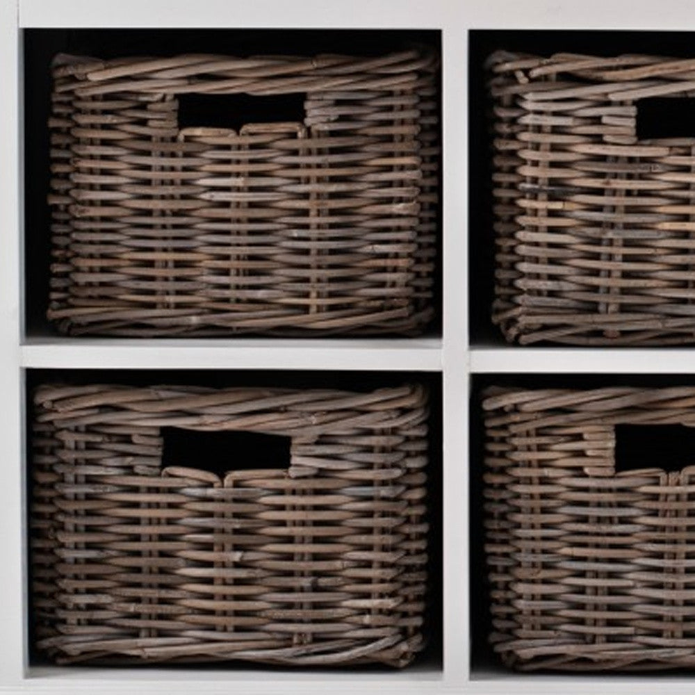 Modern Farmhouse Sideboard Server w/ Basket Set
