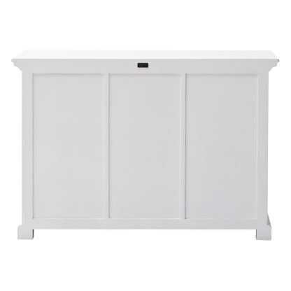 White Wood 3 Drawer Sideboard w/ 2 Doors